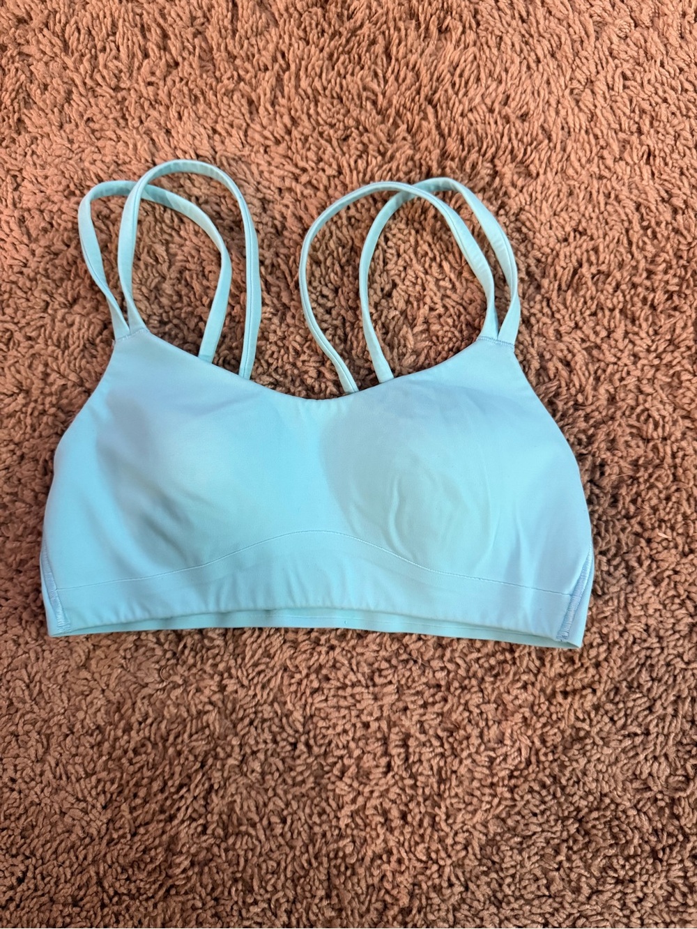 lululemon athletica Light Blue Double-Strap Sports Bra